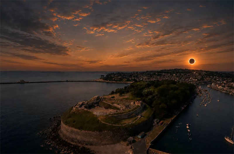 Eclipse 2026 solar eclipse visible from Cornwall UK