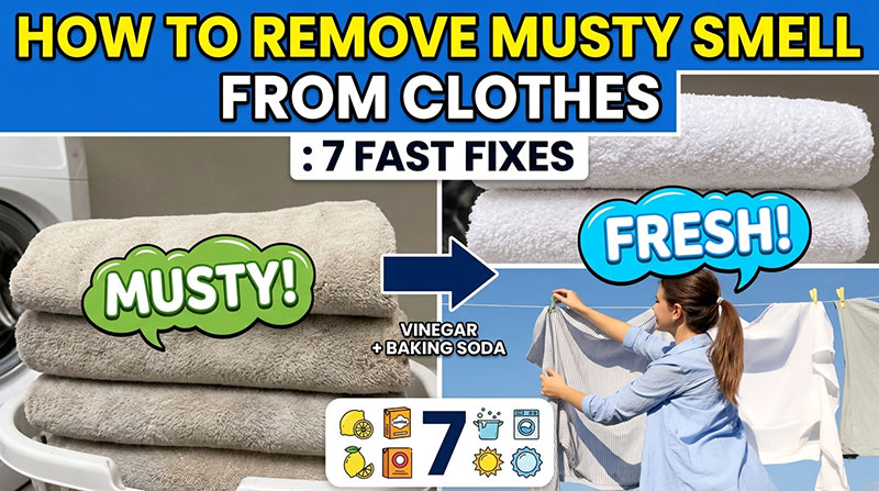 How to Remove Musty Smell From Clothes: 7 Fast Fixes