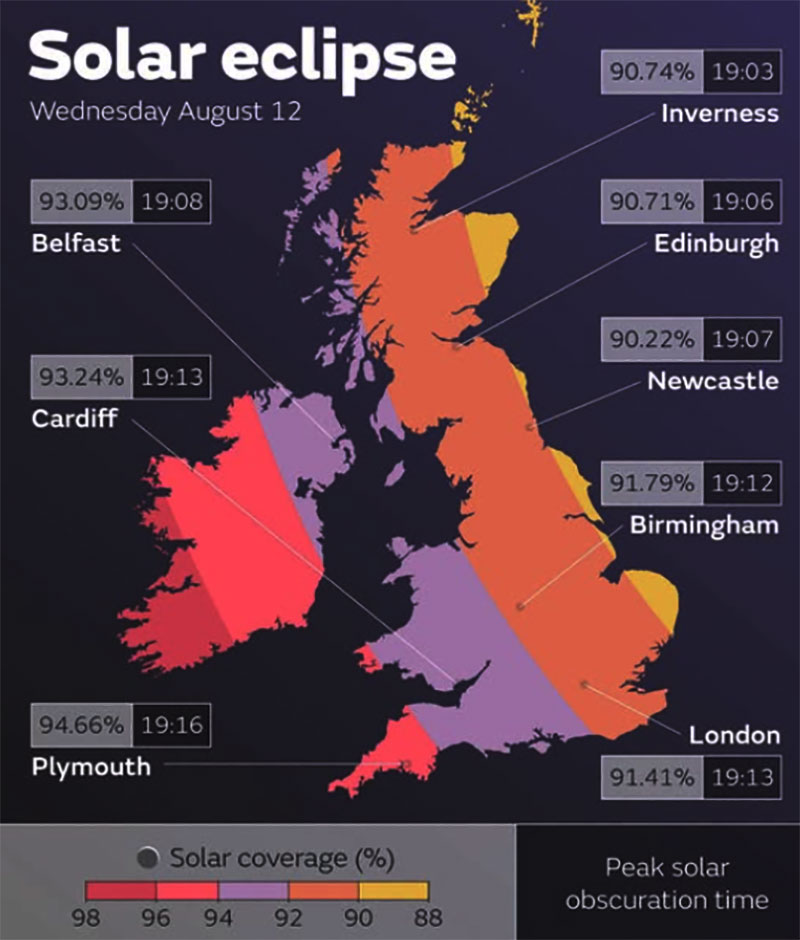 Eclipse 2026 Map: UK Visibility Guide